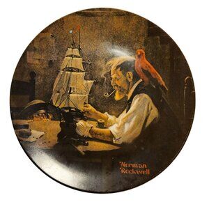 Norman Rockwell "The Ship Builder" Limited Edition Decorative Plate By Knowles